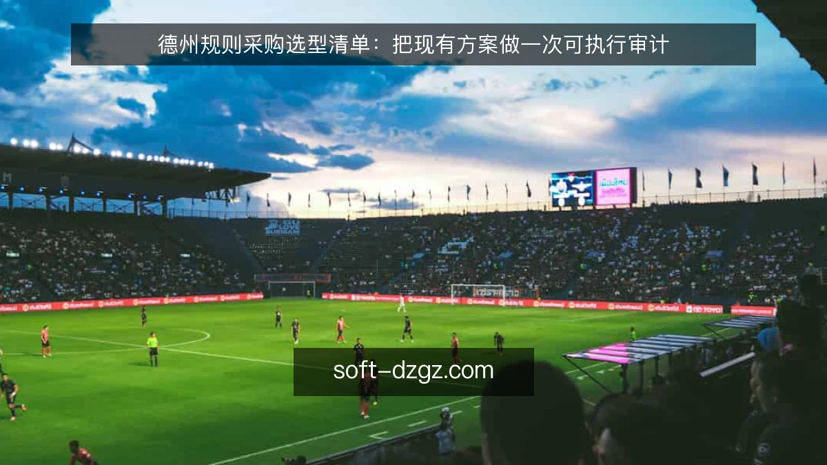 德州规则采购选型清单：把现有方案做一次可执行审计